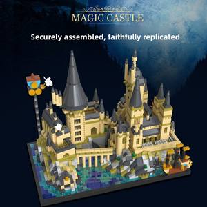 Ensembles <span class=keywords><strong>de</strong></span> blocs <span class=keywords><strong>de</strong></span> construction Magic World, décorations <span class=keywords><strong>de</strong></span> bureau DIY, modèle <span class=keywords><strong>de</strong></span> jouet, château <span class=keywords><strong>de</strong></span> sorcellerie scolaire, briques en plastique ABS, éducatif, anniversaire - Product Image 4