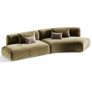 Tessuto blu 2 posti moderno stile nordico divano divano <span class=keywords><strong>per</strong></span> monolocale soggiorno <span class=keywords><strong>mobili</strong></span> - Product Image 3
