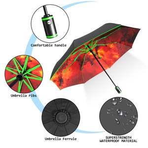 Promotional Outdoor Gift Promotion Travel Rainy Foldable Umbrellas 3 Folding UV Umbrella for Rain - Product Image 5