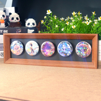 Boîte de présentation pour badges et médailles, organisateur de collection, cadre aimanté pour réfrigérateur, support de broches pour placard, idéal pour collectionneurs/souvenirs