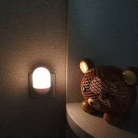 Interruptor de botón de luz nocturna, diseño creativo de luz led pequeña, de fábrica, el más vendido