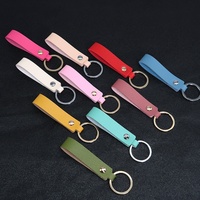 Porte-clés en cuir PU vierge ZYTOY Z'S4U avec impression UV, design moderne et simple, forme rectangulaire - Cadeau d'affaires pour hommes et femmes