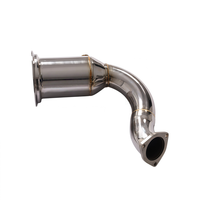 Header Knalpot Downpipe 200CELL High Flow Langsung dari Pabrik, Peningkatan Tenaga untuk Porsche Cayenne E3 3.0T 2018+ SS304, Upgrade Dumppipe