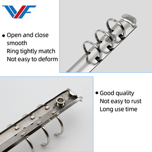 <span class=keywords><strong>2025</strong></span> nóng bán mở kim loại 6 Vòng chất kết dính A5 Vòng cơ chế kim loại mạnh mẽ clip cho lịch máy tính xách tay Album cuốn sách Vòng - Product Image 2