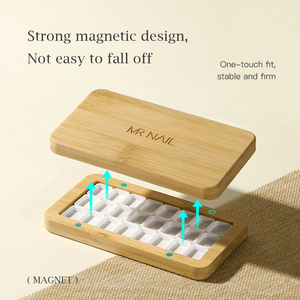 กล่องจัดเก็บแม่เหล็กแบบพกพา <span class=keywords><strong>MRNAIL</strong></span> 24 ช่อง สำหรับเก็บยาทาเล็บ เจล สีน้ำ สำหรับอุปกรณ์ทำเล็บ - Product Image 3