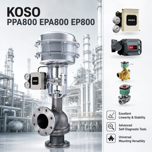 ตัวควบคุมตำแหน่งวาล์วอัจฉริยะแบบไฟฟ้า-นิวเมติกความแม่นยำสูง KOSO รุ่น PPA800/EPA800/EP800 OEM - Product Image 1