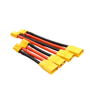 XT60กับสายอะแดปเตอร์ตัวผู้ XT90H ตัวเมียพร้อมปลอก10AWG สายซิลิโคนสายเชื่อมต่อพลังงาน RC XT60H-F XT90 XT90H-F XT60H-M - Product Image 4