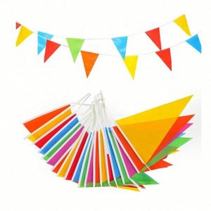 Banderines Rectangulares de Poliéster 100% al por Mayor, Coloridos, para Cumpleaños, Bodas, Festivales, Banderas y Pancartas Promocionales - Product Image 5