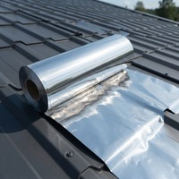 Feuille de feuille d'aluminium laminée PET anti-UV et anti-âge avec une réflectivité de 95-97% pour l'isolation des toitures en tuiles d'acier revêtues de couleur