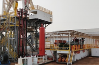 Séparateur de gaz de boue pétrolière, séparateur de gaz et de liquide pour fluide de forage, pour système de contrôle des solides et de contrôle des puits