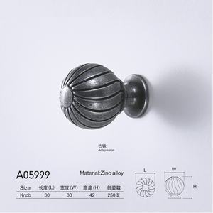 Poignée de tiroir de porte d'armoire à un trou de salle de bain multicolore fileté solide pour cuisine moderne chambre à coucher - Product Image 2