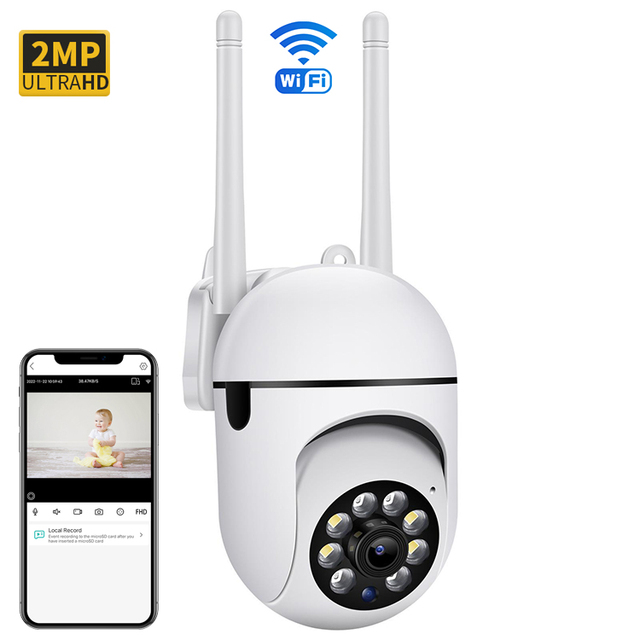 Smart Home Indoor 2mp Wifi Ip Camera Surveillance Security System Outdoor House Ptz Security Camera Wireless Mini Cctv Camera