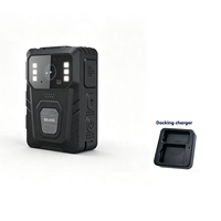 Caméra corporelle avec microphone sans fil 2K HD, autonomie de 20 heures, photographie grand angle, caméra de vlogging