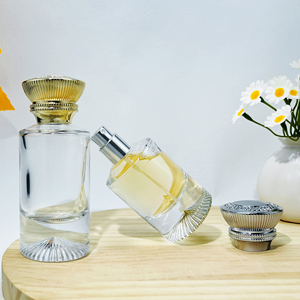 <span class=keywords><strong>Botella</strong></span> de perfume de cristal de lujo personalizada, 30ml, 50ml, 100ml de capacidad, sellado de cuello engarzado con tapas de plástico, <span class=keywords><strong>botella</strong></span> vacía, atomizador en espray - Product Image 2