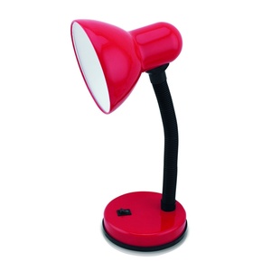 Lampada da tavolo E27 40W rossa, ideale per l'illuminazione di uffici e studi, fornisce luce diretta e regolabile. - Product Image 1