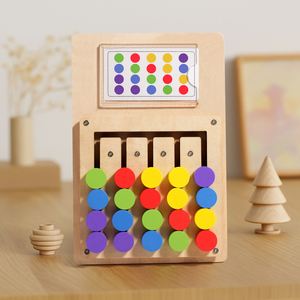 Montessori & Pattern Mind Training for Kids Slide <b>Puzzle</b> Color Sorting Matching Toys - Product Image 6