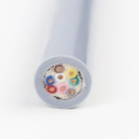 Cable de cadena de arrastre blindado de PVC de alta flexibilidad 8x0.5mm2 resistente a bajas temperaturas aceite interferencia electromagnética LIBIN