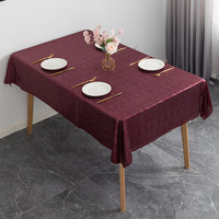Nappe de table rectangulaire de luxe scintillante dorée style nordique en tissu synthétique anti-poussière, idéale pour hôtels, jupes de table et rideaux décoratifs YR