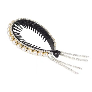 Pinza de Pelo con Perlas y Diamantes de Imitación de Lujo, Moda 2022, para Moños, Cola de Caballo, Pasador, Accesorios para el Cabello - Product Image 6