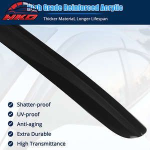 Pour Ford Mustang Coupé 15-23 Uniquement Pare-Pluie Acrylique pour Vitres Latérales de Voiture, Protection Contre la Pluie, Lot de 2 Pièces - Product Image 4
