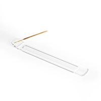 Porte-encens en acrylique au design simple, brûleur d'encens en cristal transparent pour la décoration