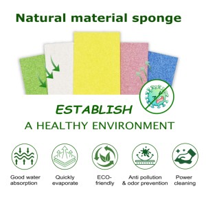 Многоцветные экологически чистые сжатые Целлюлозные губки Волшебные всплывающие губки для мытья посуды кухонная губка - Product Image 4