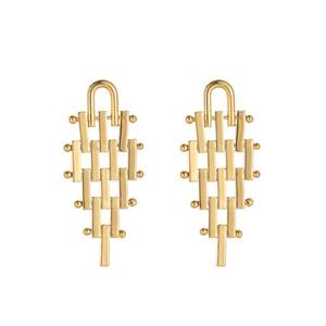 Boucles d'oreilles clous minimalistes en argent 925 plaqué or, style tendance, longues et polyvalentes, accessoires de mode, cadeau d'anniversaire - Product Image 2
