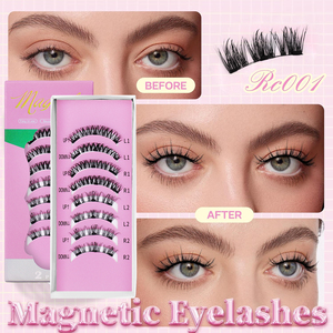 Pestañas Magnéticas de Visón Sintético Hechas a Mano con Efecto <span class=keywords><strong>3D</strong></span>, Gruesas y Suaves, Estilo Ojos de Zorra, con Aplicador, Marca Privada - Product Image 1
