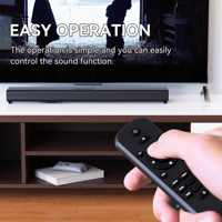 Barra de Sonido Portátil con Bajos Profundos, Subwoofer, Sistema de Cine en Casa, Altavoz Inalámbrico Bluetooth con AUX, Compatible con Computadora y Teléfono Móvil