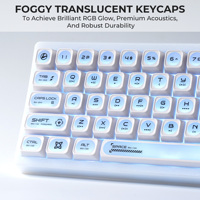 XVX Keycaps Cats Eye MAX Profil Blanc Clavier Mécanique Dye-Sub PBT Keycap Set 136-Key DIY Custom Sublimation English