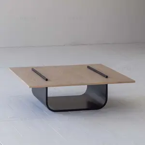 Muebles de estilo norteamericano, muebles de sala de estar, mesa de centro de roble japonés, mesa de centro de madera moderna de lujo