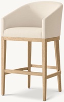 Chaise de bar en bois massif américaine