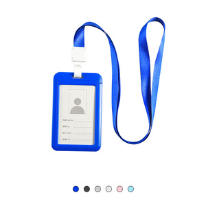 Hot Sale Office Lanyard Plastic Card Holder Multicolor Works Card Holder for Corporate