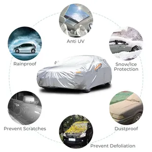 ผ้าคลุมรถ SUV แบบเต็มคัน ป้องกันภายนอกและภายใน 6 ชั้น บุด้วยผ้าฝ้าย กันน้ำ กันรังสียูวี กันฝุ่น กันรอยขีดข่วน YL YXL - Product Image 3