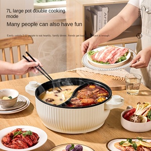 Olla Eléctrica Portátil de 4L, Cuerpo de Acero Inoxidable, Control Digital, Tapa de Vidrio Templado Antiadherente, Multifunción, para Saltear y Cocinar Filetes - Product Image 3