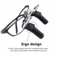 Loupe chirurgicale ergonomique tout métal Ergo2 4X 5X 6X pour hôpital, microscope dentaire, loupe d'angle ergonomique
