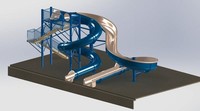 Wasserpark projekt Kinder Wasserspiel geräte Außen schwimmbäder mit Rutsche für Kinder