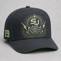 Cappellino da Baseball Personalizzato con Ricamo in Stile Old English, 5 Pannelli, Visiera Curva, Stile Dad Hat, Streetwear West Coast, Vendita all'Ingrosso, Basso MOQ