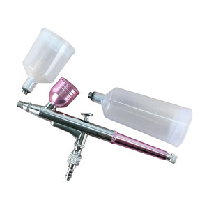 Pistolet à jet d'oxygène 0,4 mm en acier inoxydable rose pour hydratation du visage, usage domestique, 3 flacons inclus - Product Image 4
