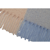 BLUE PHOENIX Wearable Fluffy Plush Woven Home Textiles Blanket 28% Mohair 28% Alpaga 24% Wool 20% Nylon Plain Dyed Winter