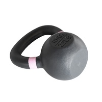 Ensemble de kettlebells en fonte de 10 kg (22 lb) avec coque moulée pour femmes et hommes, idéal pour l'entraînement à domicile