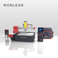 WONLEAN 3d 5 axes cnc machine de découpe au jet d'eau tous les matériaux coupant la machine de découpe au jet d'eau
