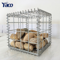 Gabion carré durable 1x1x1m, diamètre du fil 6mm, maille 50x50mm, en treillis soudé, pour clôture de jardin et mur paysager