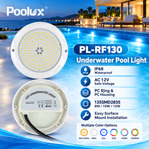 Unterwasser-LED-Poolleuchte IP68 Wasserdichte Schwimmbadbeleuchtung RGB Farbwechselnde LED-Poollichter für Außenbereich Teich <span class=keywords><strong>Spa</strong></span> - Product Image 1
