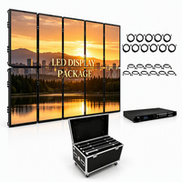 Écran LED de location à installation facile, accessoires complets, boîtier en aluminium moulé sous pression 500x1000