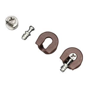 16mm/18mm Hợp kim kẽm kết nối phụ kiện nhựa ẩn Kệ hỗ trợ với ốc vít cho tủ - Product Image 5
