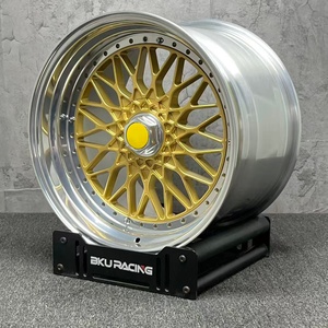 Jantes en alliage forgées Bku 3 pièces 5x108 pour Ferrari F40 F50 <span class=keywords><strong>288</strong></span> <span class=keywords><strong>GTO</strong></span> Enzo LaFerrari F8 Tributo 18 19 pouces Deep Dish Classic - Product Image 3
