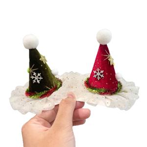 Christmas Hair Accessories Set Whimsical Santa Hat Designs in Cute Hair Clips for <b>Women</b> Kids Perfect for Hair Styling Parties - Product Image 1