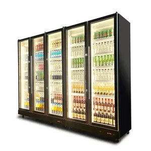 Refrigerador con luz LED de 3 colores, refrigerador para bebidas, cerveza, vino, licor, Bar