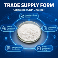 Citicoline CDP Choline en Poudre en Vrac Ingrédient Nootropique Complément Alimentaire Santé Cérébrale Concentration Mémoire Fabricant Vente en Gros